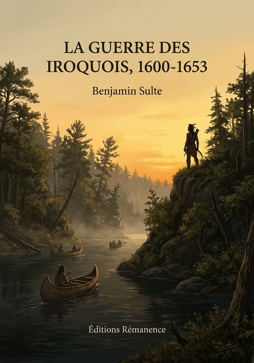 Livre La guerre des Iroquois, 1600-1653 par Benjamin Sulte - Couverture - Editions Remanence