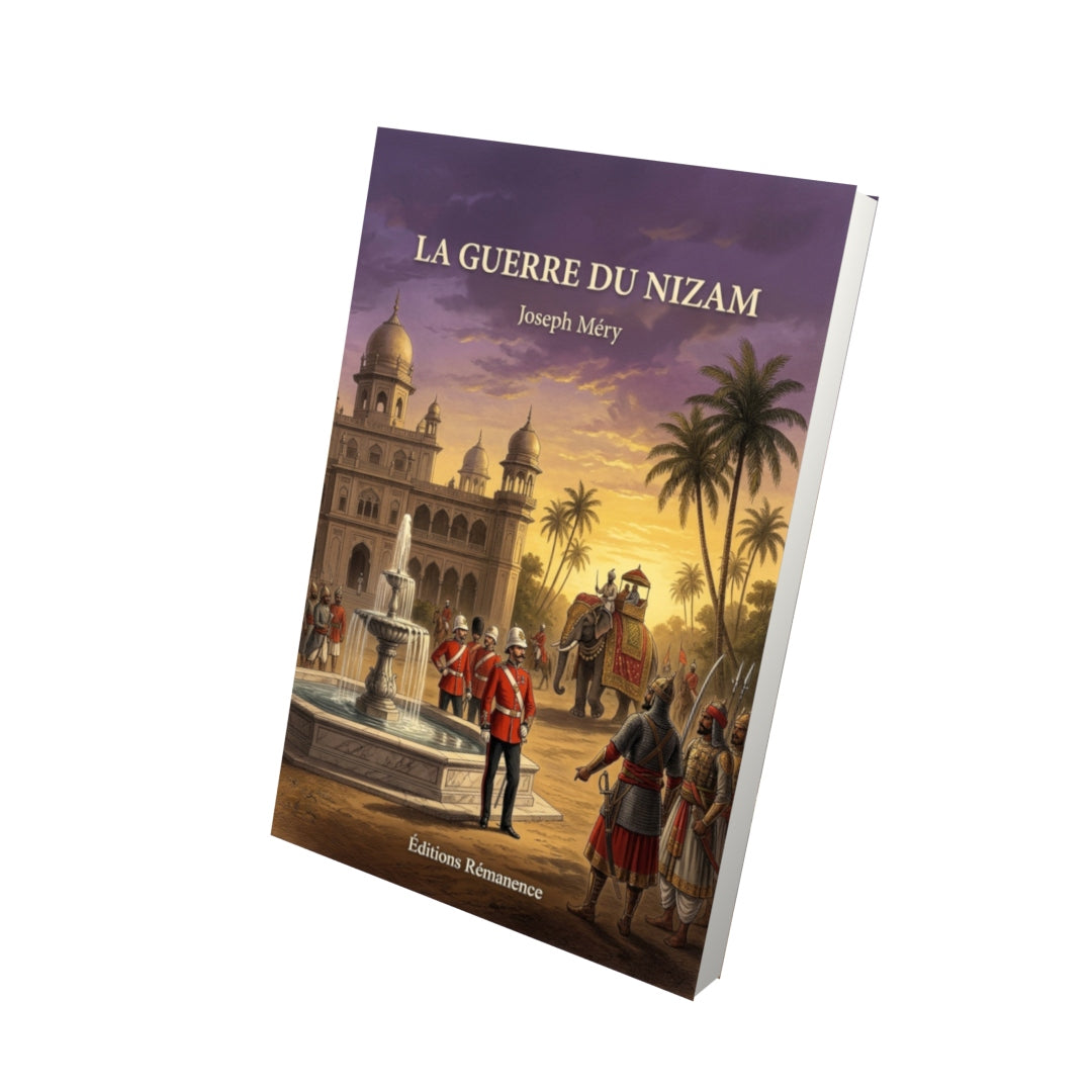 Livre La Guerre du Nizam par Joseph Méry - Vue 3D - Editions Remanence