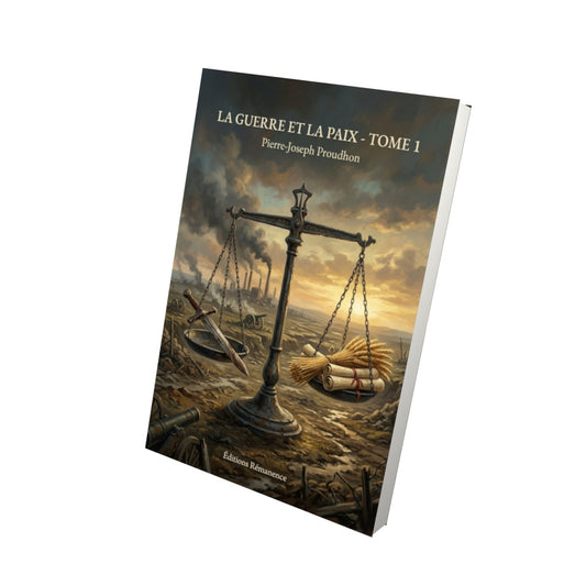 Livre La Guerre et la Paix - Tome 1 - Pierre-Joseph Proudhon - Editions Remanence