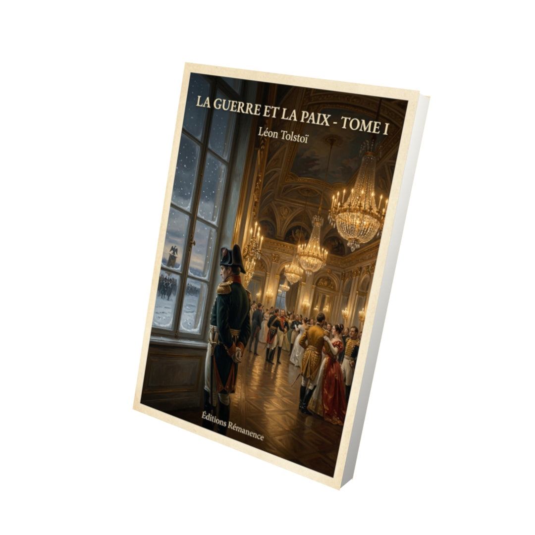 Livre La guerre et la paix - Tome I - Léon Tolstoï - Vue 3D - Editions Remanence