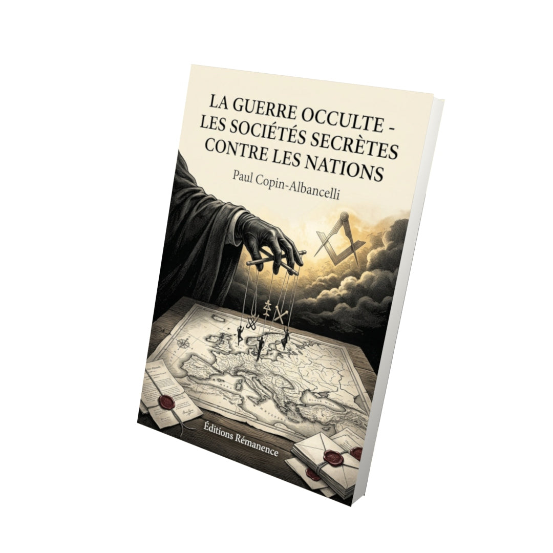 Livre La guerre occulte - les sociétés secrètes contre les nations - Paul Copin-Albancelli - Vue 3D - Editions Remanence