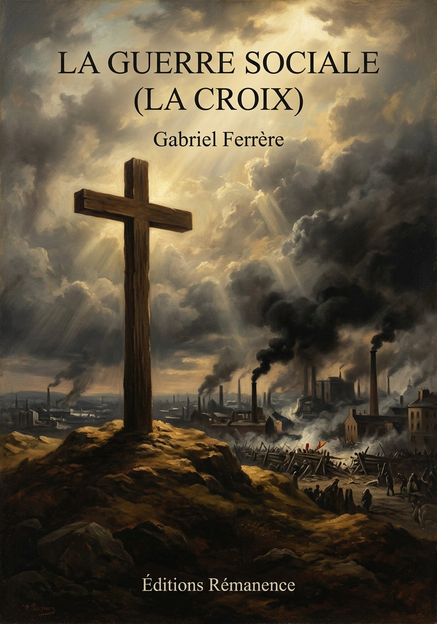 Livre La Guerre Sociale (La Croix) par Gabriel Ferrère - Couverture - Editions Remanence