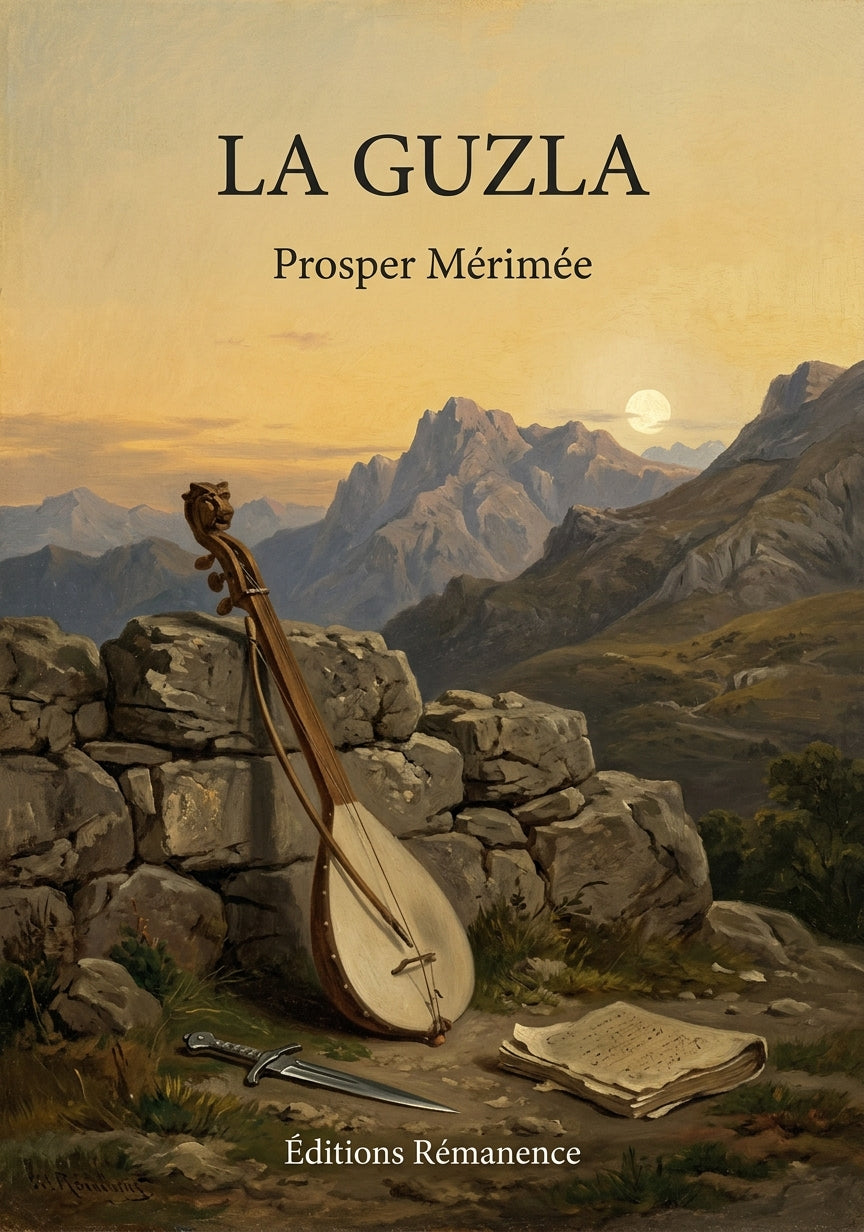 Livre La Guzla par Prosper Mérimée - Couverture - Editions Remanence