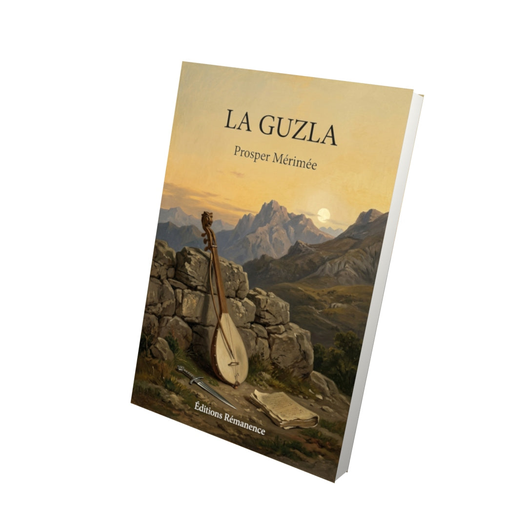 Livre La Guzla par Prosper Mérimée - Vue 3D - Editions Remanence