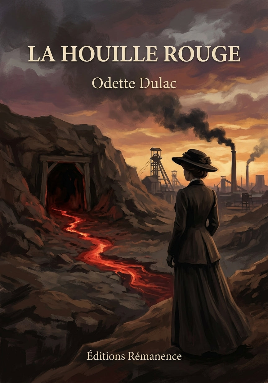 Livre La Houille rouge par Odette Dulac - Couverture - Editions Remanence