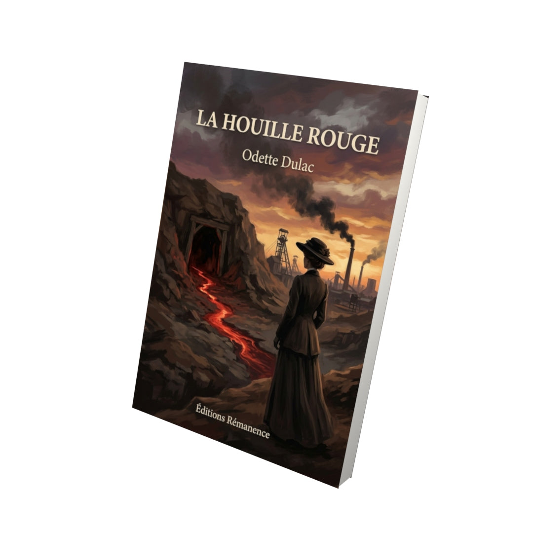 Livre La Houille rouge par Odette Dulac - Vue 3D - Editions Remanence