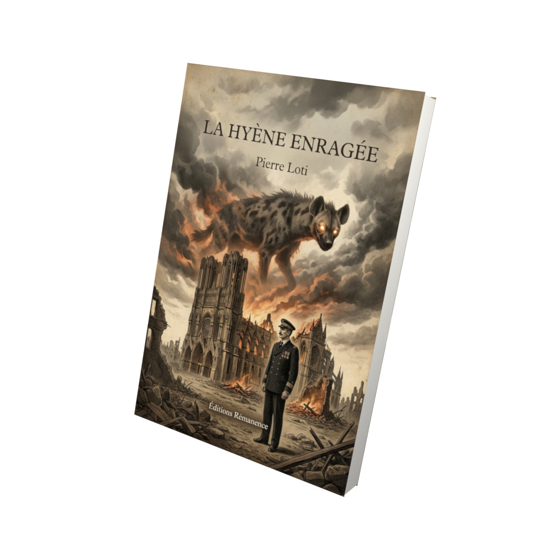 Livre La Hyène Enragée - Pierre Loti - Vue 3D - Editions Remanence