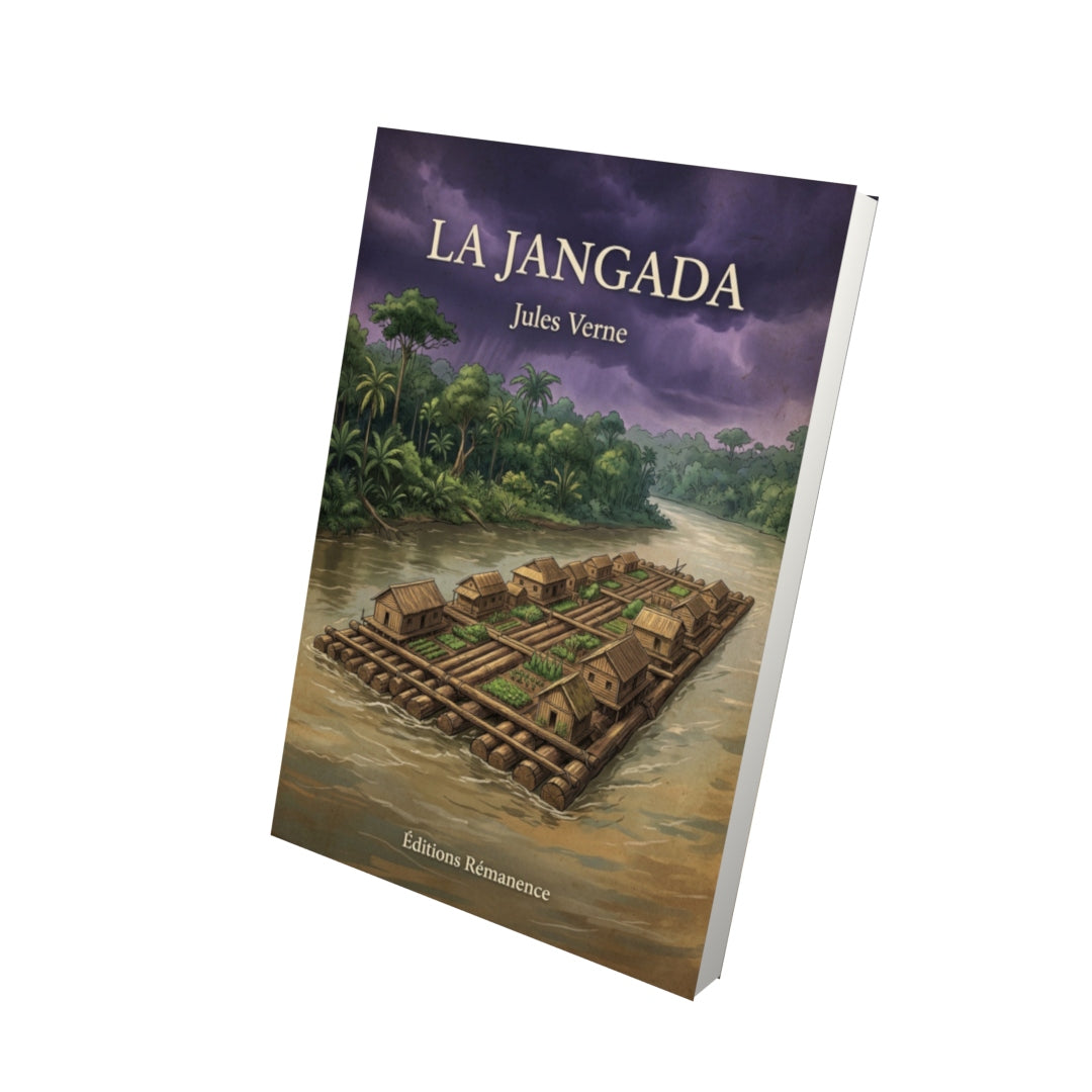 Livre La Jangada - Jules Verne - Vue 3D - Editions Remanence