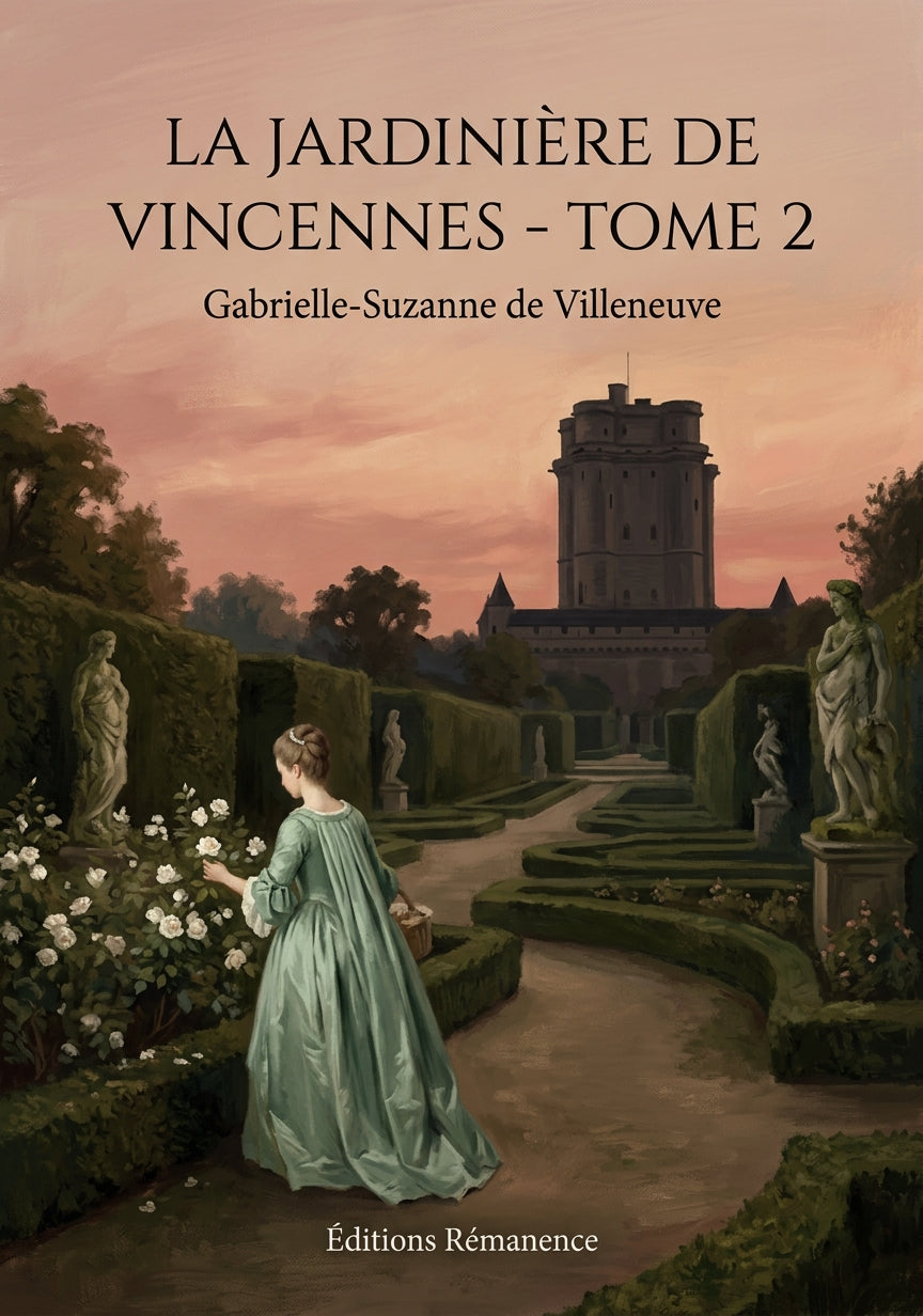Livre La Jardinière de Vincennes - Tome 2 par Gabrielle-Suzanne de Villeneuve - Couverture - Editions Remanence