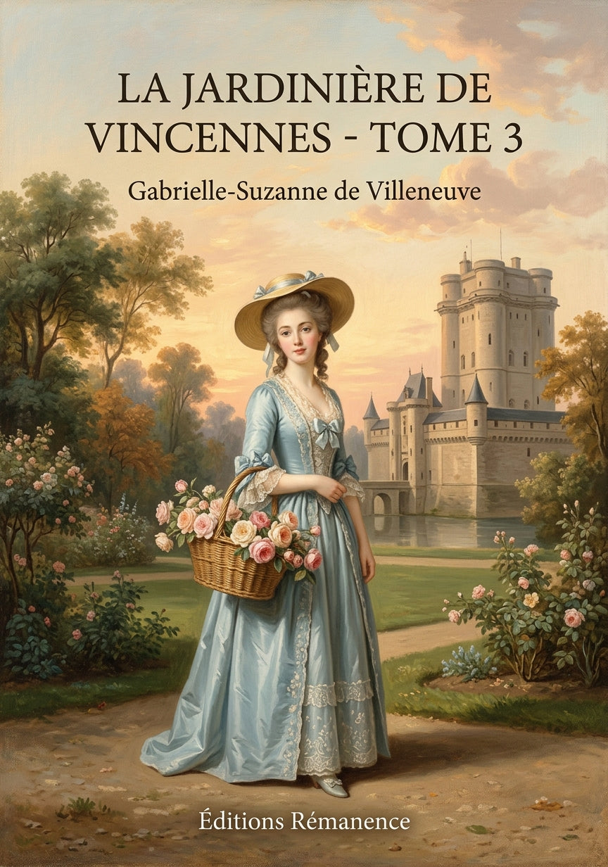 Livre La Jardinière de Vincennes - Tome 3 par Gabrielle-Suzanne de Villeneuve - Couverture - Editions Remanence