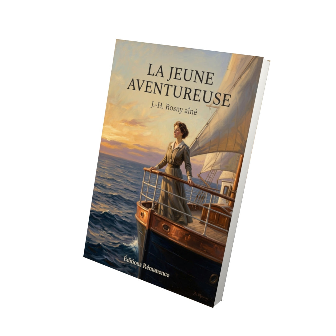 Livre La Jeune Aventureuse par J.-H. Rosny aîné - Vue 3D - Editions Remanence