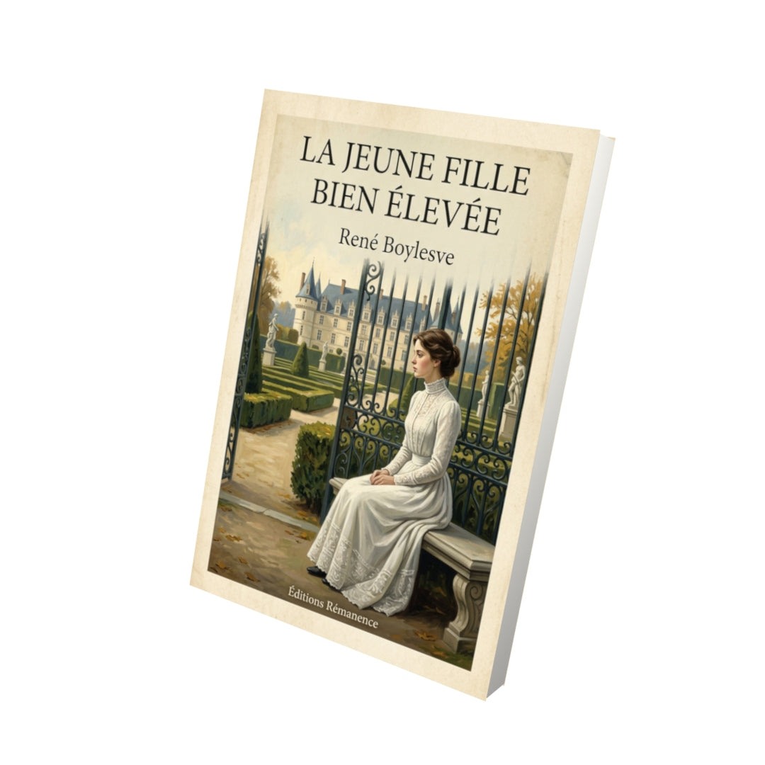 Livre La jeune fille bien élevée - René Boylesve - Vue 3D - Editions Remanence