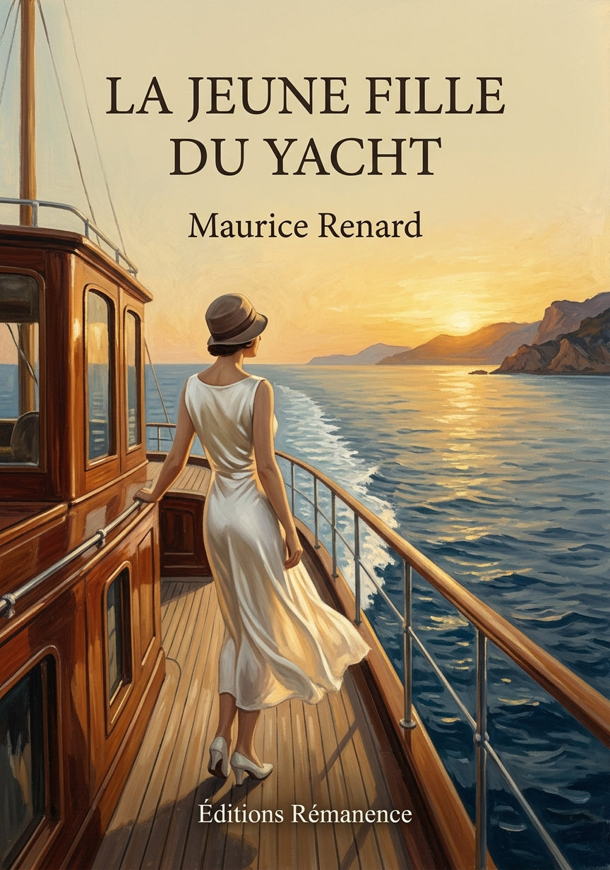 Livre La Jeune Fille du yacht par Maurice Renard - Couverture - Editions Remanence
