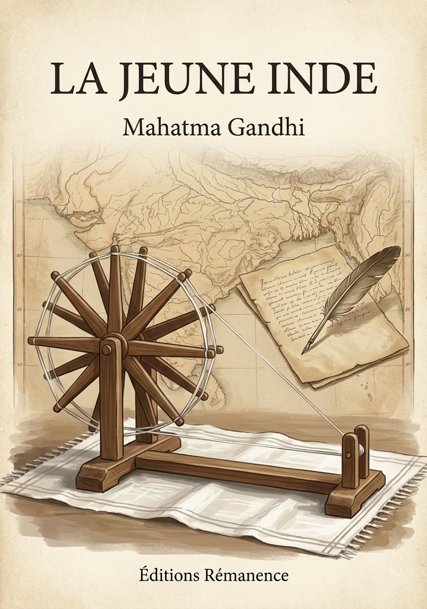 La jeune Inde - Mahatma Gandhi (Couverture)