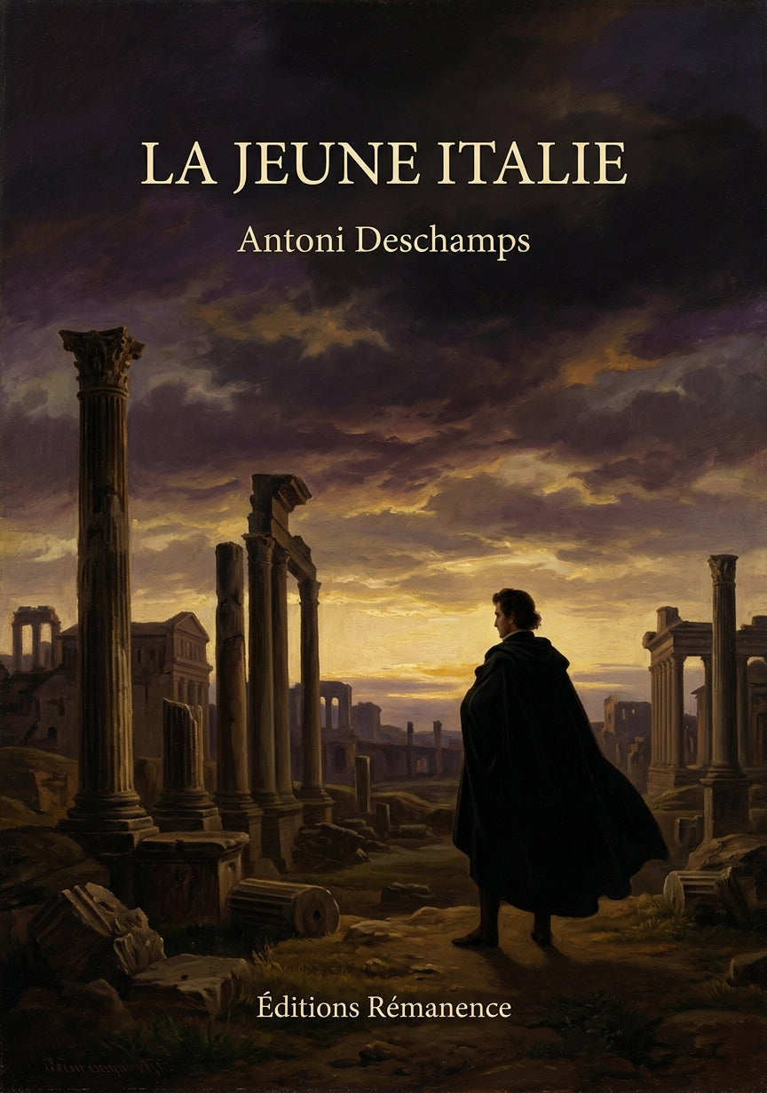 Livre La Jeune Italie par Antoni Deschamps - Couverture - Editions Remanence