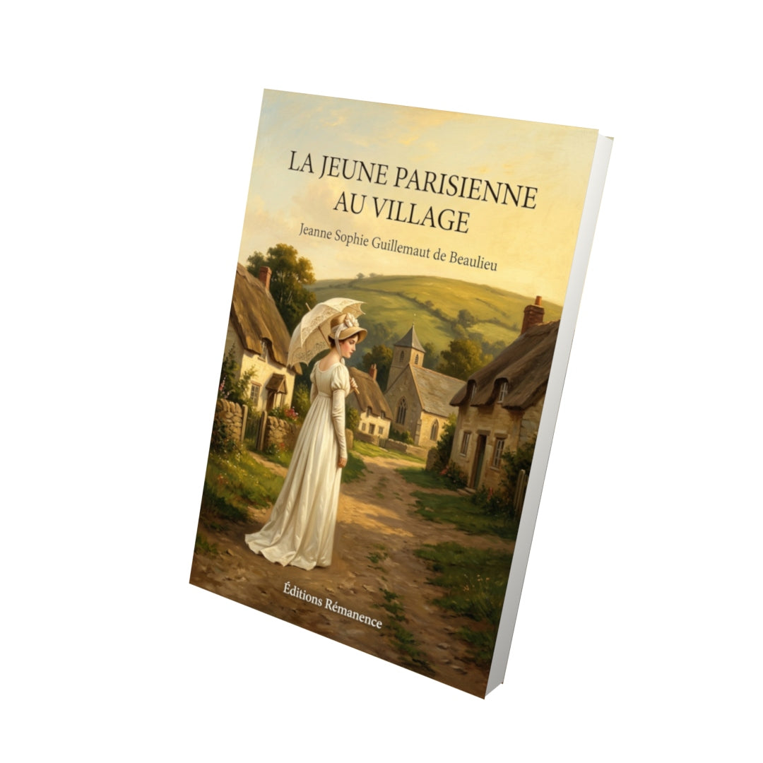 Livre La Jeune Parisienne au village par Jeanne Sophie Guillemaut de Beaulieu - Vue 3D - Editions Remanence