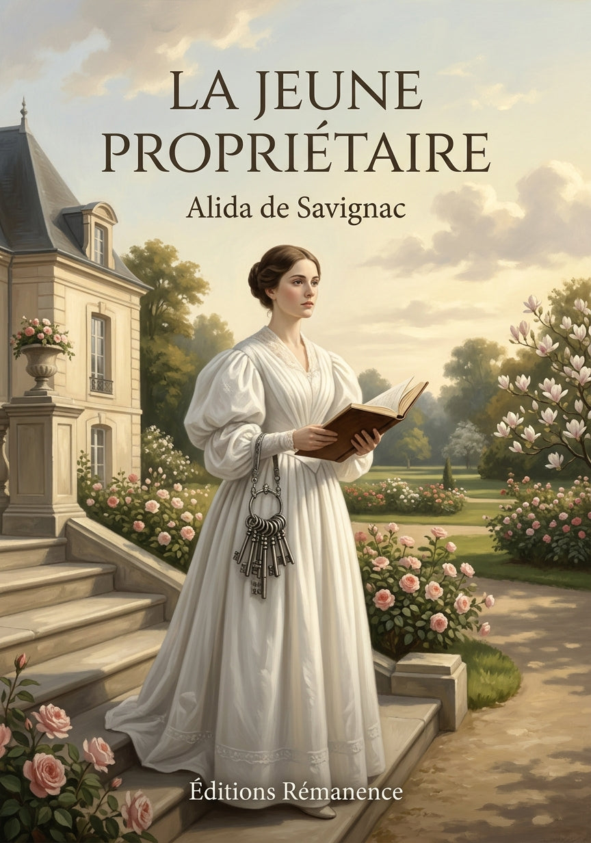 Livre La Jeune Propriétaire par Alida de Savignac - Couverture - Editions Remanence