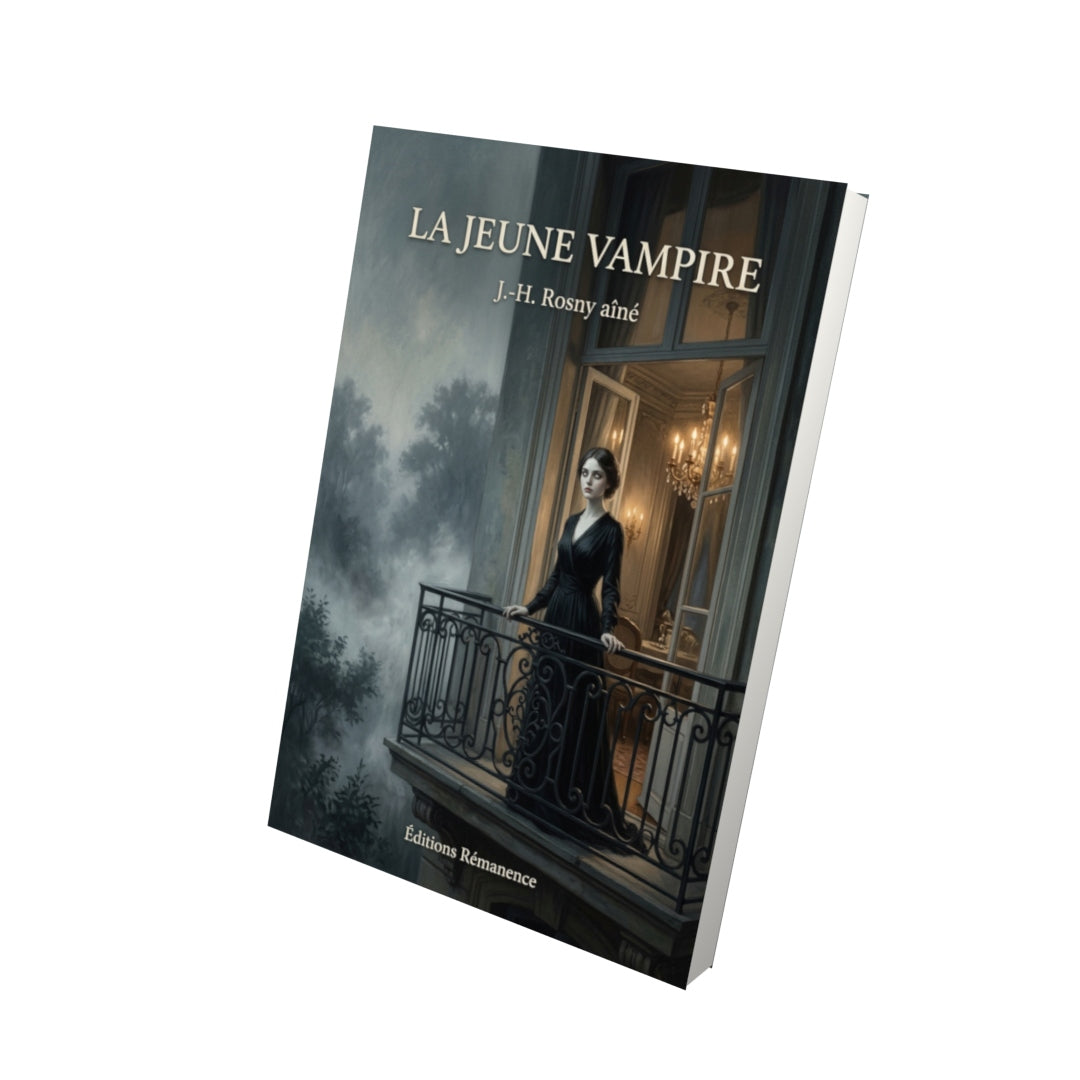 Livre La Jeune Vampire par J.-H. Rosny aîné - Vue 3D - Editions Remanence