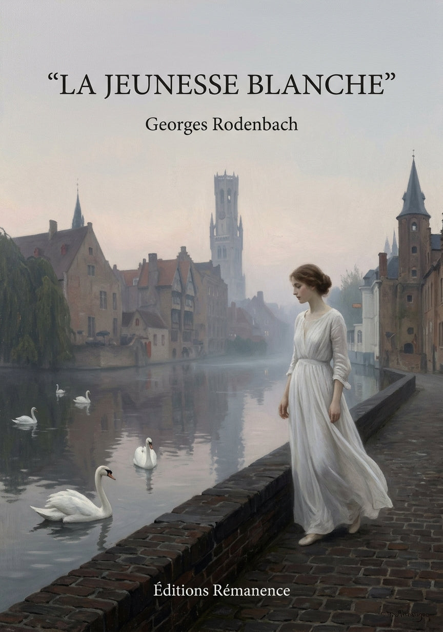 Livre La Jeunesse blanche par Georges Rodenbach - Couverture - Editions Remanence