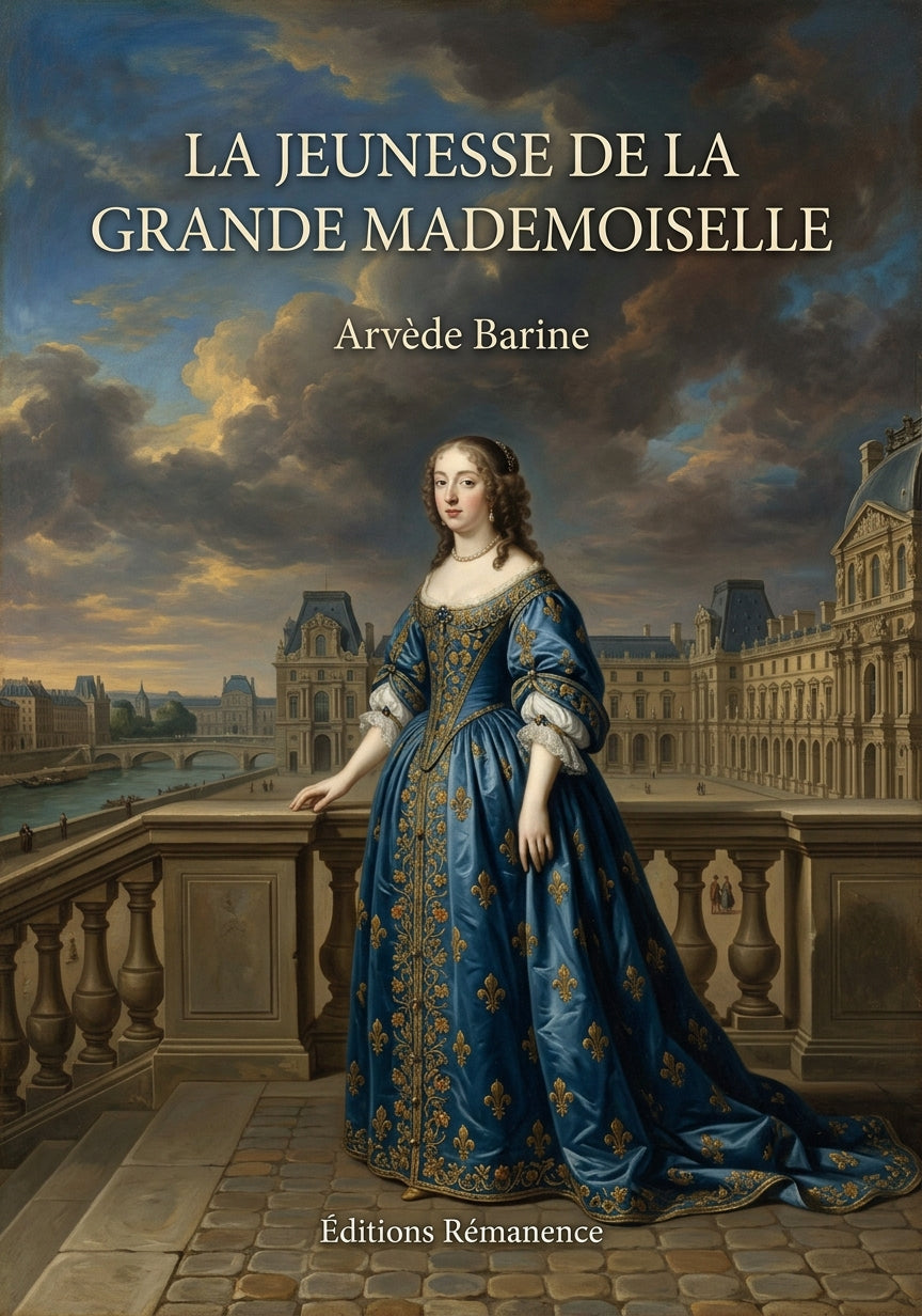 Livre La Jeunesse de la Grande Mademoiselle par Arvède Barine - Couverture - Editions Remanence