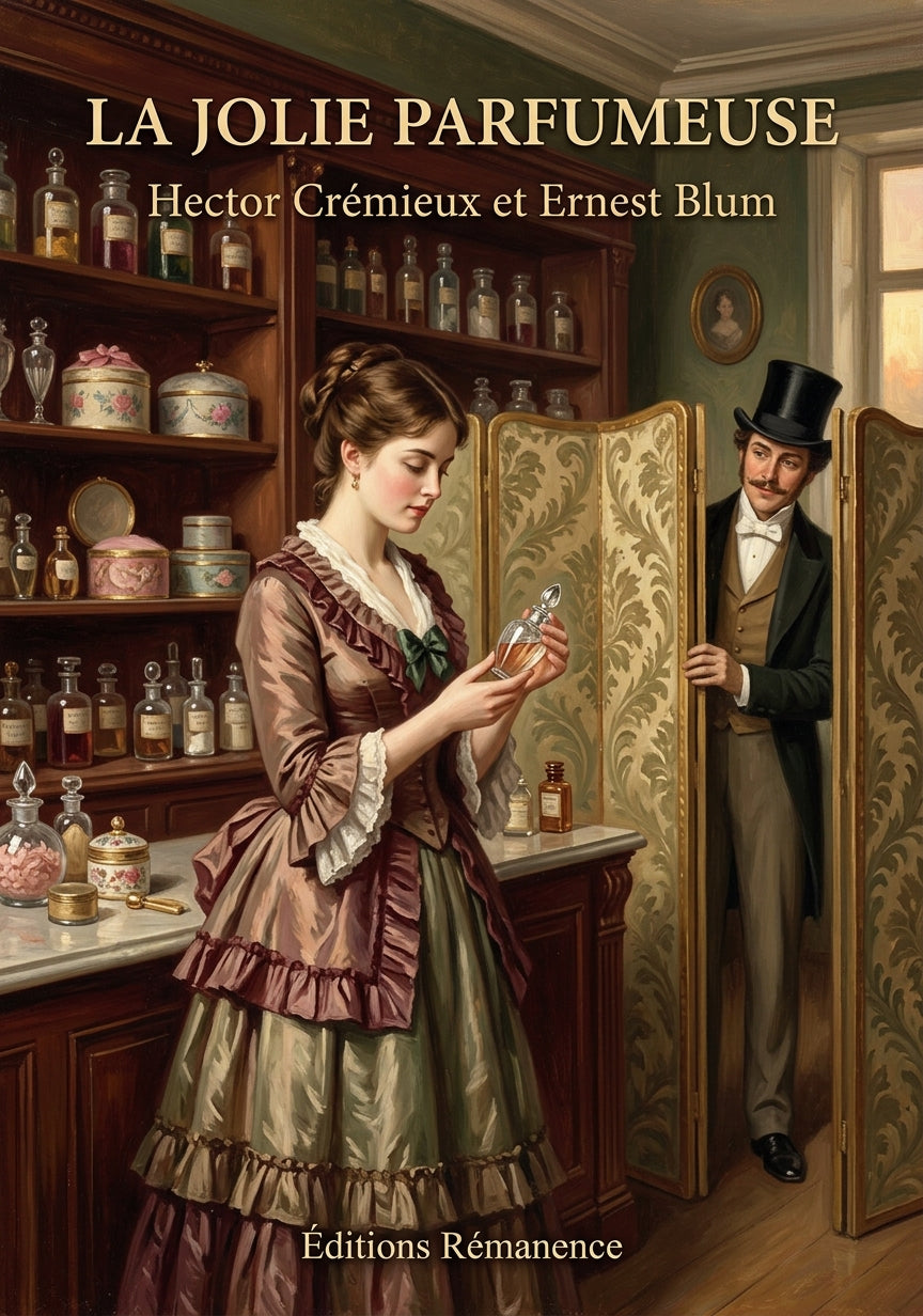 Livre La Jolie Parfumeuse par Hector Crémieux et Ernest Blum - Couverture - Editions Remanence