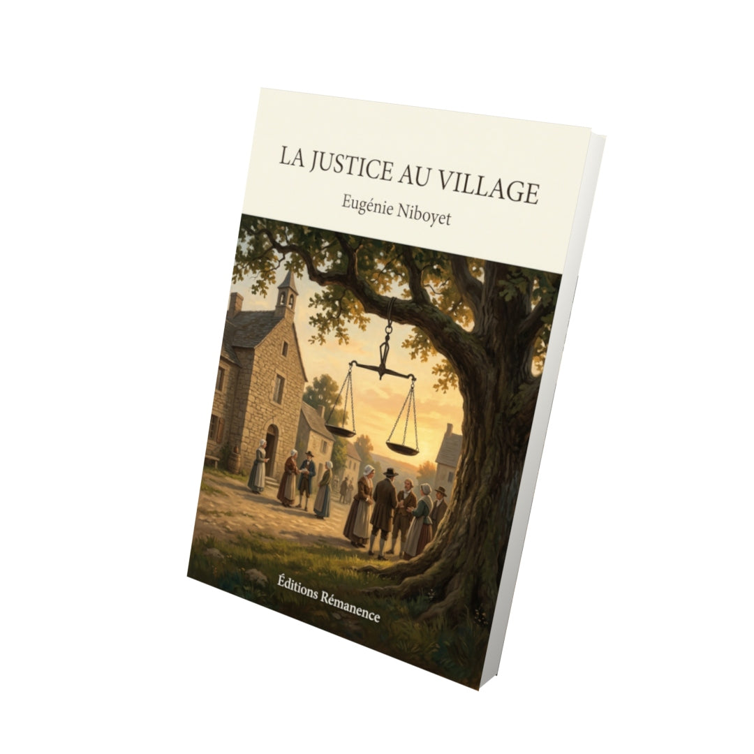 Livre La Justice au village par Eugénie Niboyet - Vue 3D - Editions Remanence