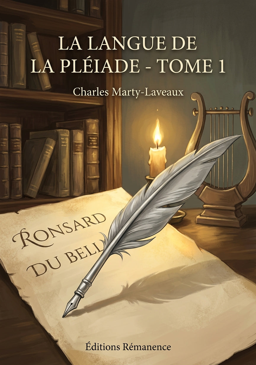 Livre La Langue de la Pléiade - Tome 1 par Charles Marty-Laveaux - Couverture - Editions Remanence