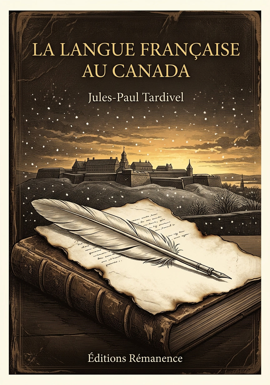 Livre La Langue française au Canada par Jules-Paul Tardivel - Couverture - Editions Remanence