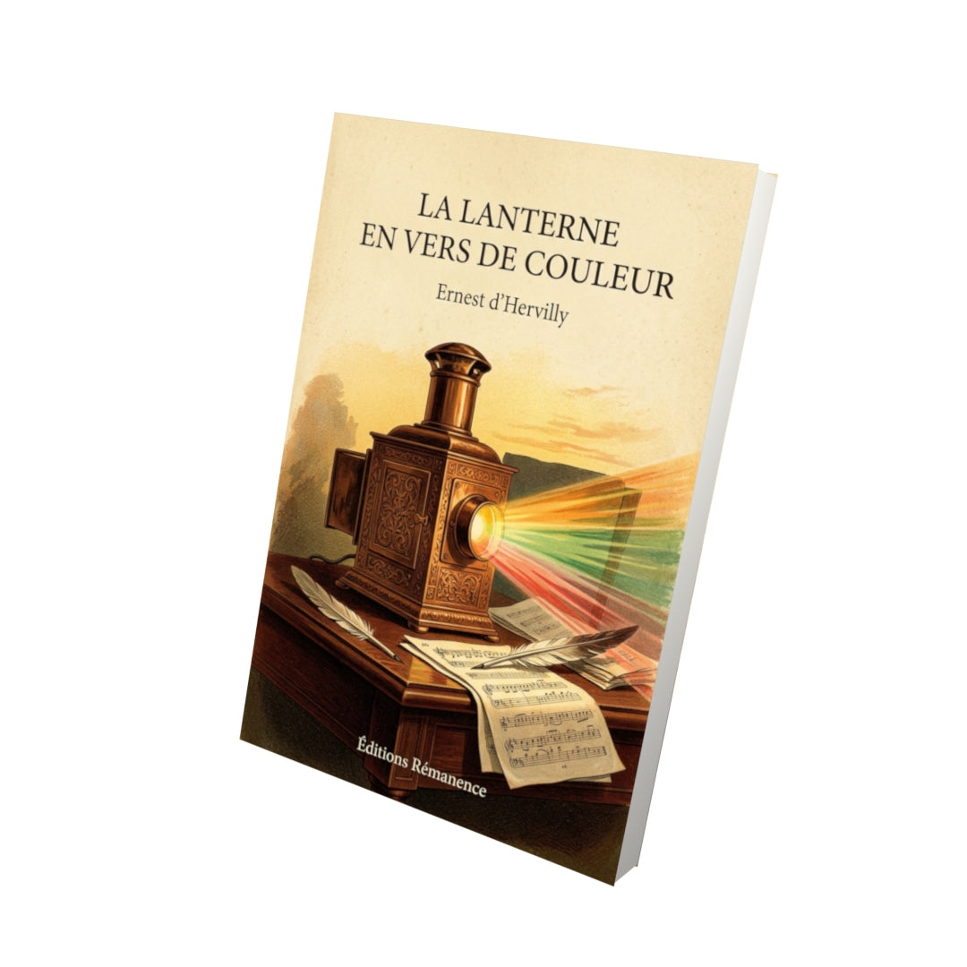 Livre La Lanterne en vers de couleur par Ernest d’Hervilly - Vue 3D - Editions Remanence