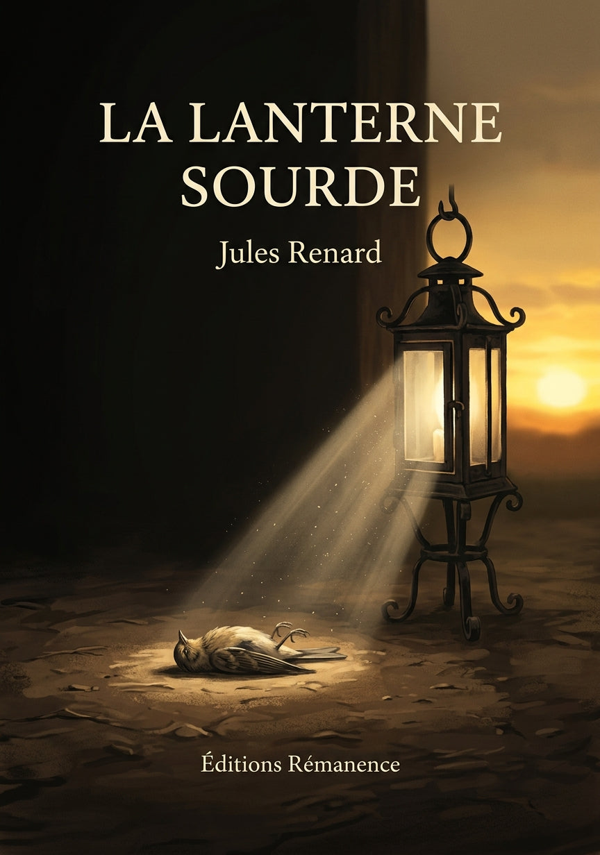 Livre La Lanterne sourde par Jules Renard - Couverture - Editions Remanence