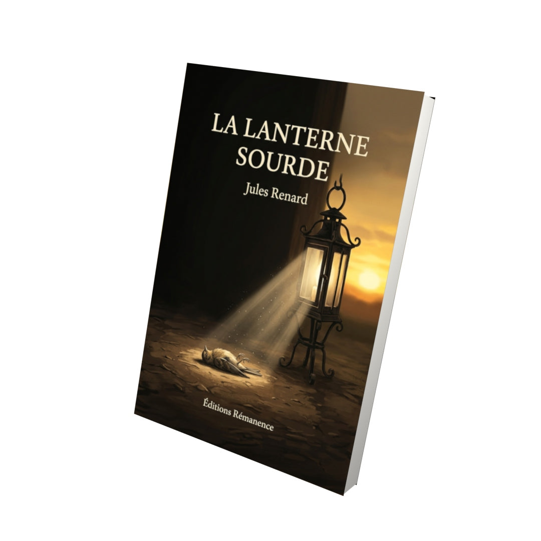 Livre La Lanterne sourde par Jules Renard - Vue 3D - Editions Remanence