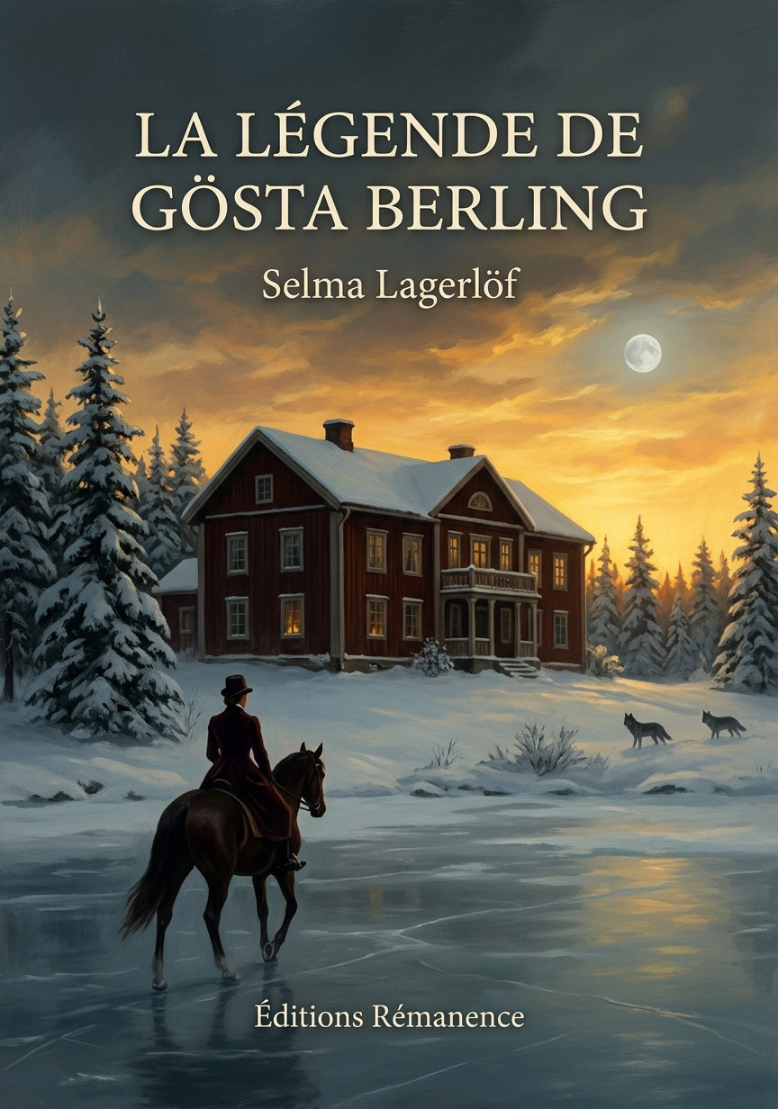 Livre La Légende de Gösta Berling par Selma Lagerlöf - Couverture - Editions Remanence