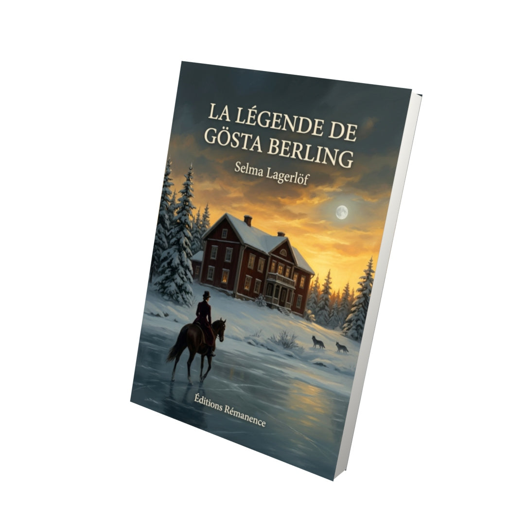 Livre La Légende de Gösta Berling par Selma Lagerlöf - Vue 3D - Editions Remanence