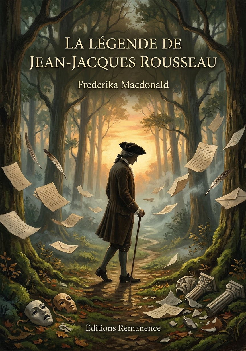 Livre La Légende de Jean-Jacques Rousseau par Frederika Macdonald - Couverture - Editions Remanence
