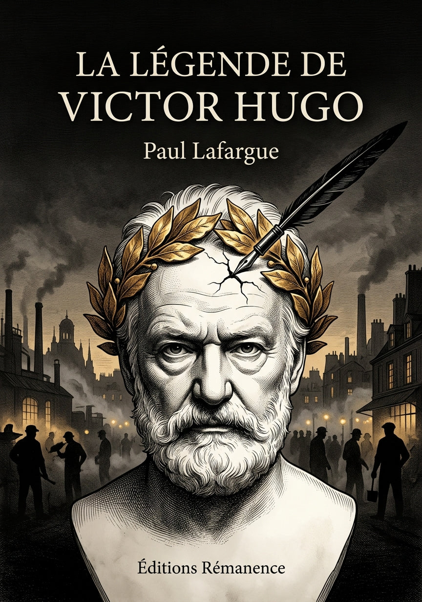 Livre La Légende de Victor Hugo par Paul Lafargue - Couverture - Editions Remanence