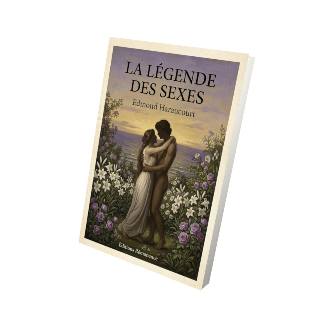 Livre La Légende des sexes - Edmond Haraucourt - Vue 3D - Editions Remanence