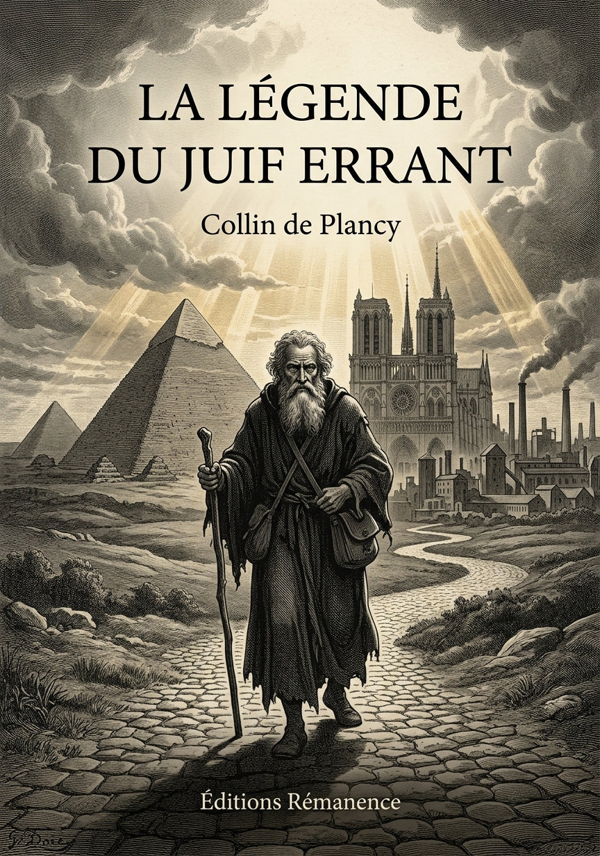 Livre La legende du juif erran par Collin de Plancy - Couverture - Editions Remanence