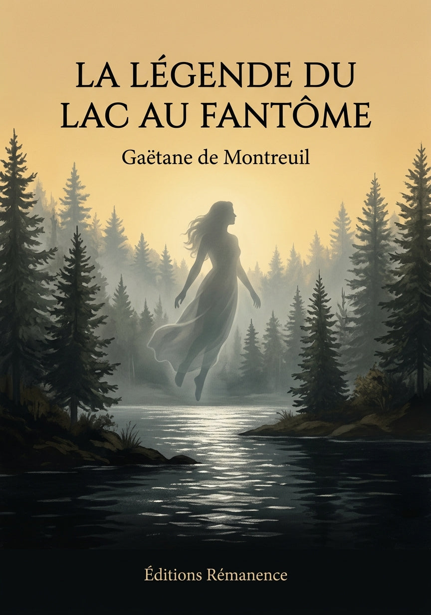 Livre La légende du Lac au fantôme par Gaëtane de Montreuil - Couverture - Editions Remanence