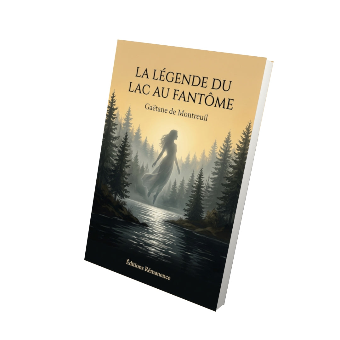 Livre La légende du Lac au fantôme par Gaëtane de Montreuil - Vue 3D - Editions Remanence