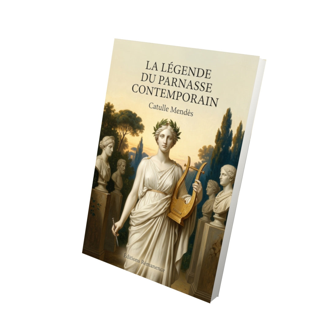 Livre La Légende du Parnasse contemporain par Catulle Mendès - Vue 3D - Editions Remanence
