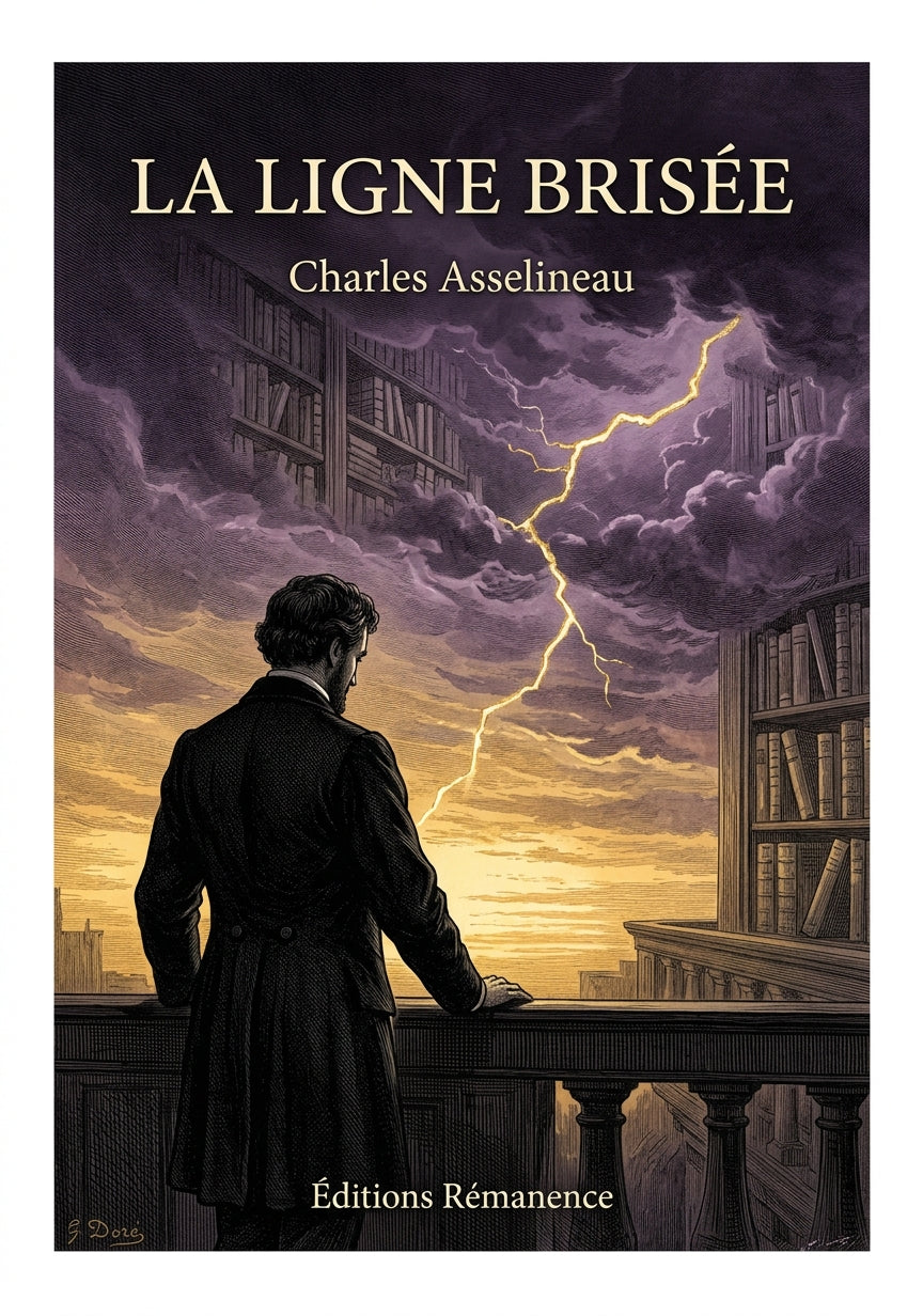 Livre La Ligne brisée par Charles Asselineau - Couverture - Editions Remanence