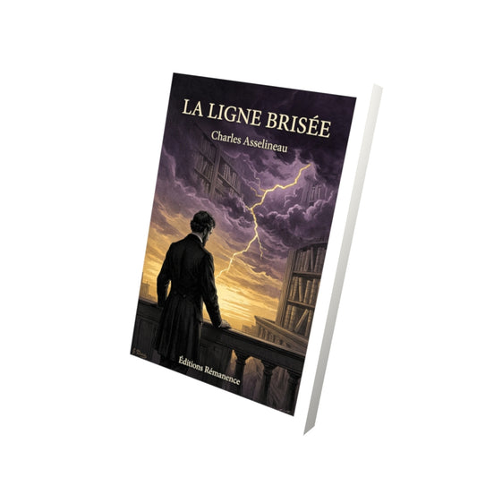 Livre La Ligne brisée par Charles Asselineau - Vue 3D - Editions Remanence