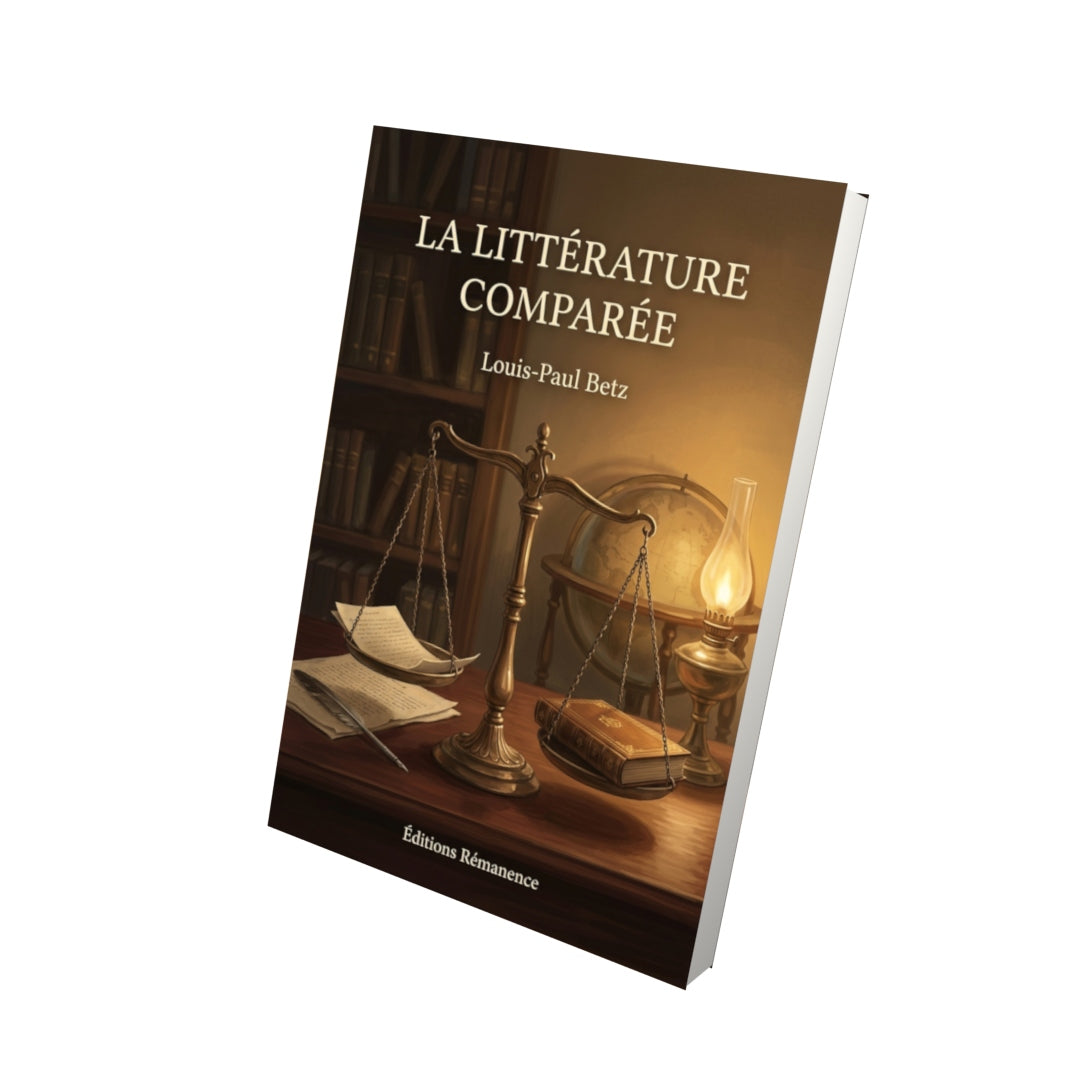 Livre La Littérature comparée par Louis-Paul Betz - Vue 3D - Editions Remanence