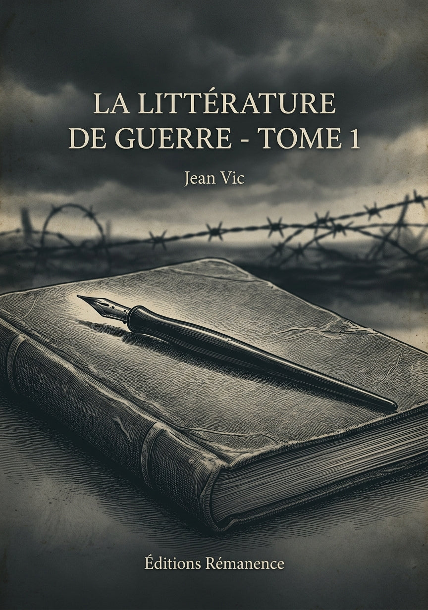 Livre La Littérature de guerre - Tome 1 par Jean Vic - Couverture - Editions Remanence