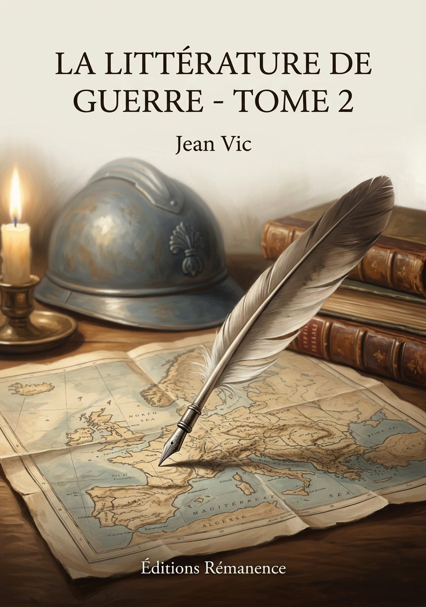 Livre La Littérature de guerre - Tome 2 par Jean Vic - Couverture - Editions Remanence