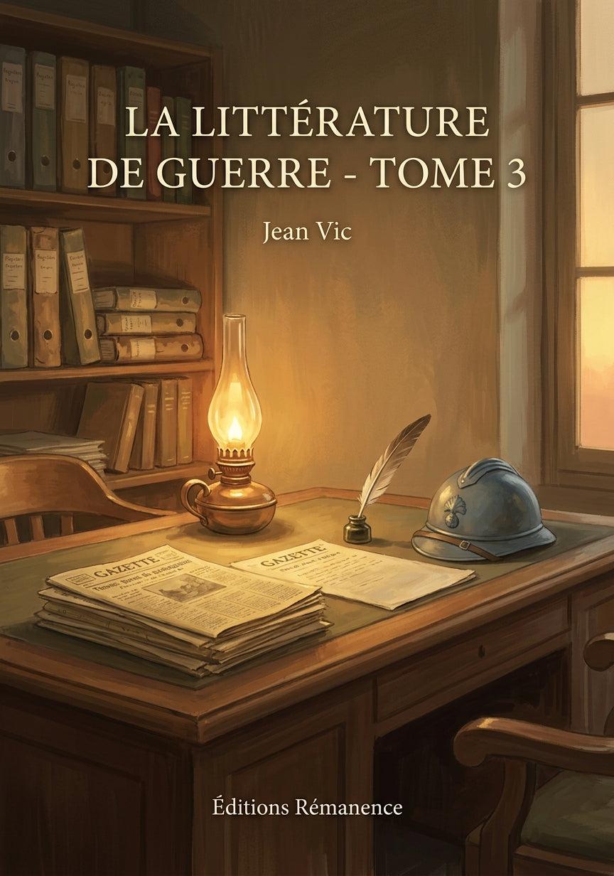 Livre La Littérature de guerre - Tome 3 par Jean Vic - Couverture - Editions Remanence