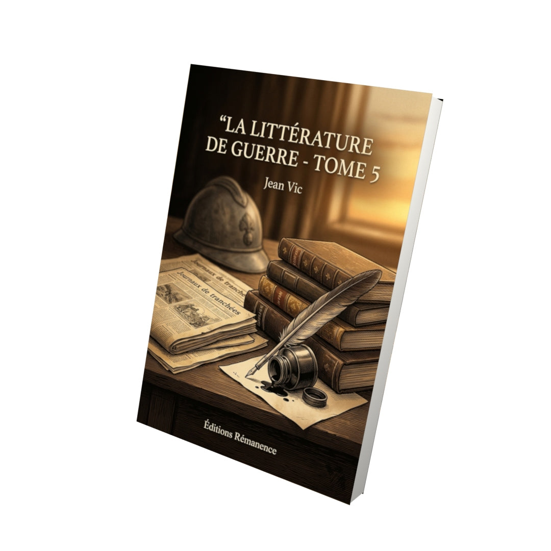 Livre La Littérature de guerre - Tome 5 par Jean Vic - Vue 3D - Editions Remanence