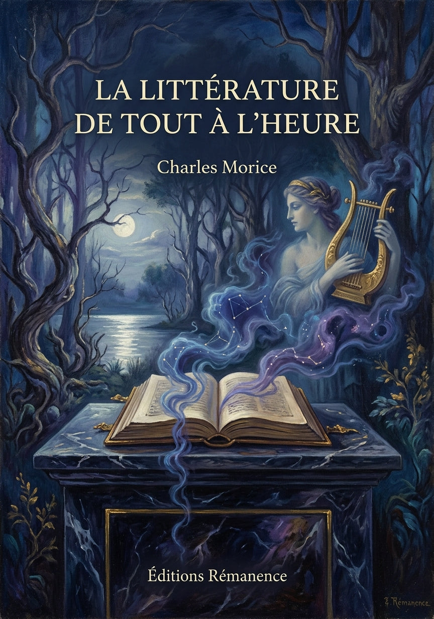 Livre La Littérature de tout à l’heure par Charles Morice - Couverture - Editions Remanence