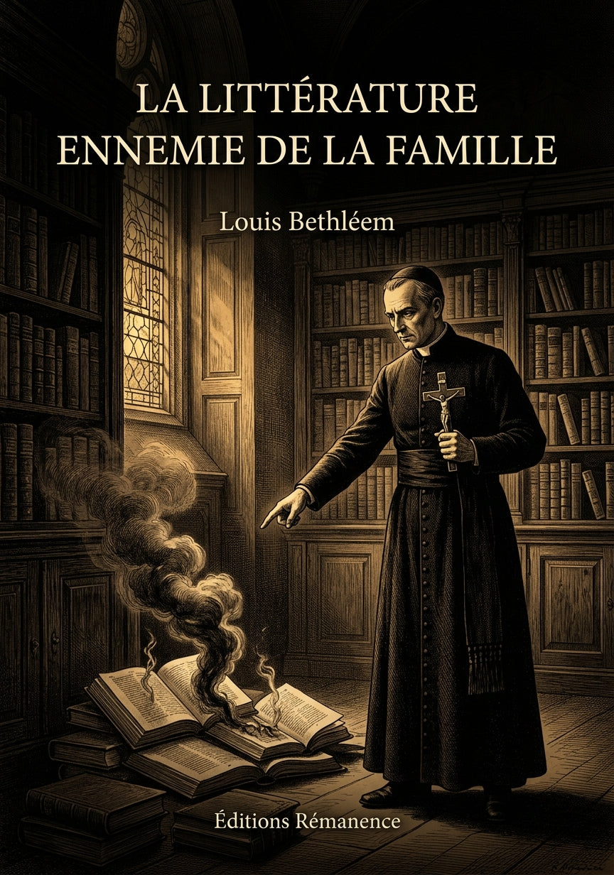 Livre La Littérature ennemie de la famille par Louis Bethléem - Couverture - Editions Remanence