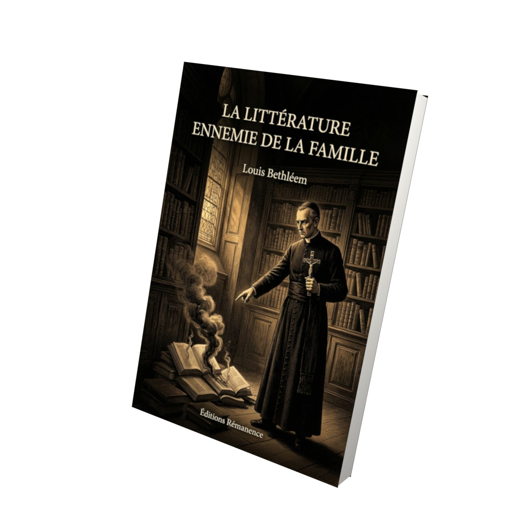 Livre La Littérature ennemie de la famille par Louis Bethléem - Vue 3D - Editions Remanence